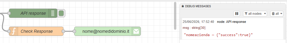 debug controllo del servizio smtp
